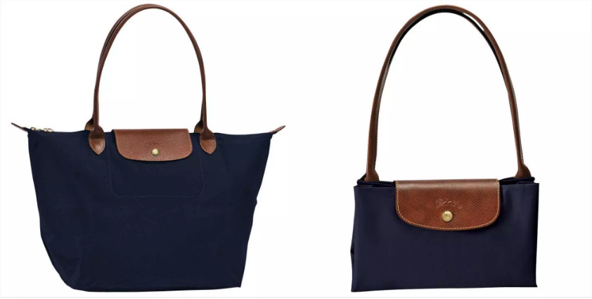 Cheap Longchamp Le Pliage Navy Blue Shopping Bag L